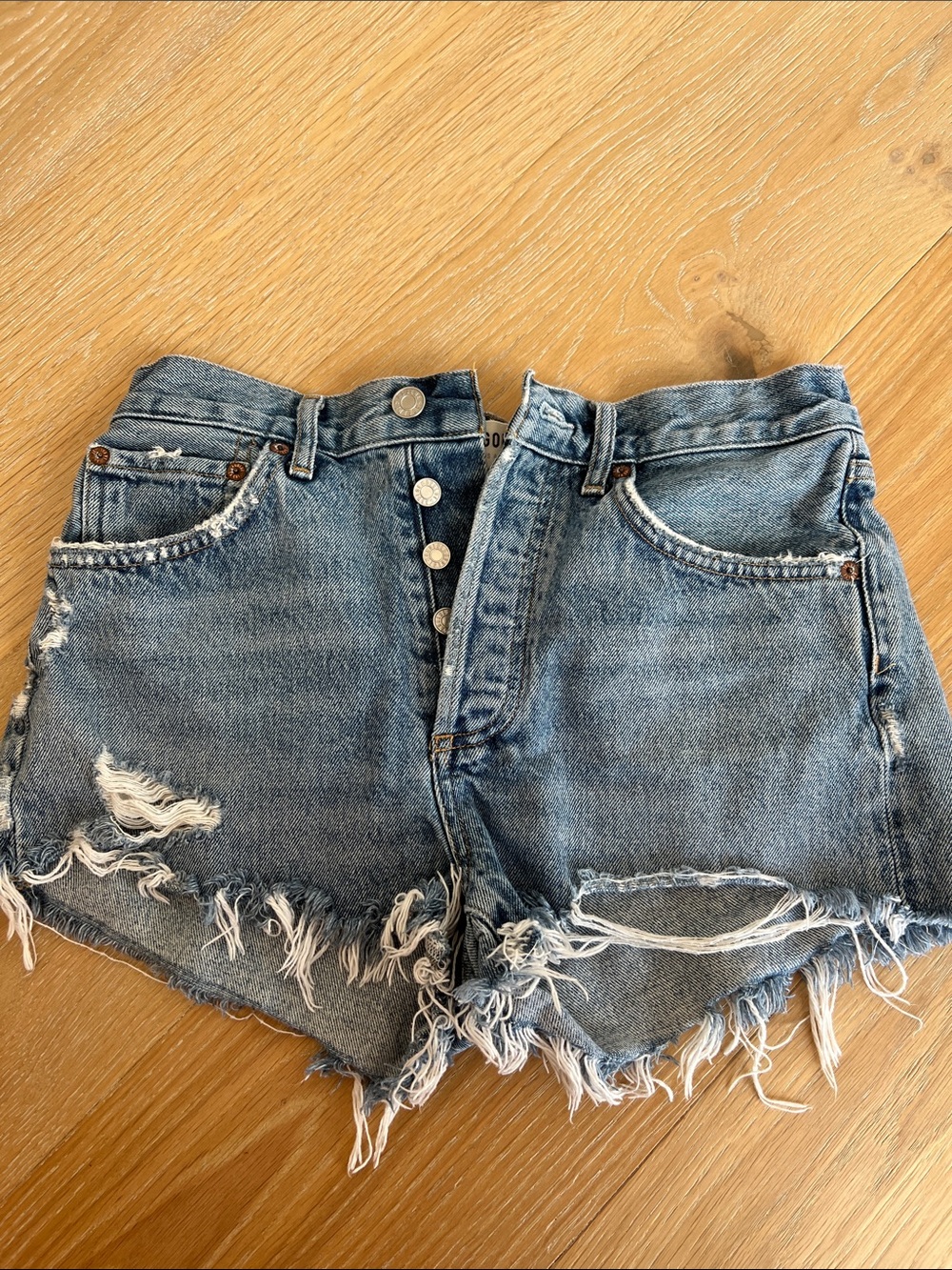 AGOLDE Parker Denim Shorts